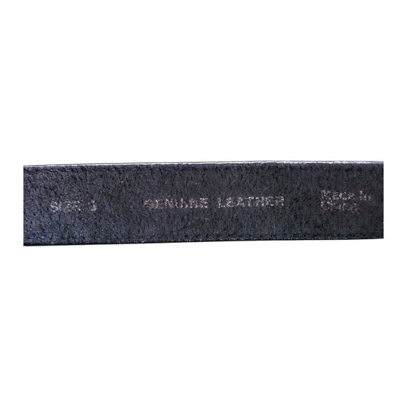 Black Leather Belt Adult Size 6 Waist 28\